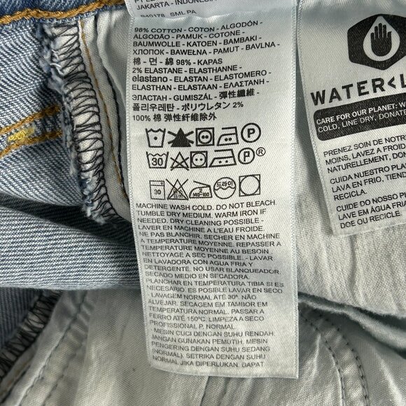 Levi Jeans Women 25 Wedgie Icon Fit Button Fly Slim Straight Stretch Light Wash - Picture 15 of 16